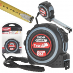 Divpusēja mērlente 8m/25mm, Tvardy, T00344, Klase 1, precizitāte un izturība