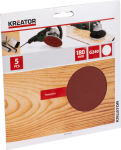 Liivapaber &Oslash; 180mm - KREATOR, KRT231559, Karedus (P): 240, 5 tk.