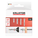 &Otilde;&otilde;nesankru pistikute komplekt - 20 tk KREATOR KRTH62802 Pikkus: 30-55 mm, Seina paksus: 5-24 mm