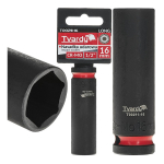 Deep impact socket Tvardy T00211-16 1/2" 6PT 16mm CR-MO