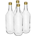 Stołowa 1 L pudel koos keeratava korgiga BROWIN 631454, 8.6x8.6x30 cm, 1.0 L, 4 tk