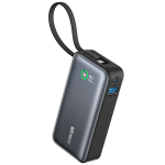 Kompaktne premium-klassi v&auml;line kiirlaadimise akupank 10000 mAh 30 W USB-C PD / USB 3.0 Must A1259G11 Anker