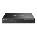 VIGI 8-kanaline PoE+ v&otilde;rgu videorecorder, TP-Link, VIGI NVR1008H-8MP, 8-Channel, 80 Mbps, 60 Mbps, 3840x2160/30Hz