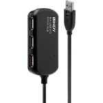Lindy 42783 USB pikendus 12m, USB 2.0, 3 USB porti, must