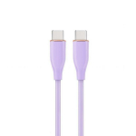 Gembird Kaabel CC-USB2S-CMCM-1.5M-P USB-C 1.5m, Lilla, 60W laadimine, USB 2.0, andmete s&uuml;nkroonimine