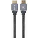 Gembird HDMI-HDMI kabelis 2M CCBP-HDMI-2M, 2 m, HDMI 2.0, 18 Gbit/s, 4K UHD 60 Hz, zelta savienotāji, melns