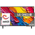 LG teler 43QNED82A3B, 43", 3840 x 2160, 4K Ultra HD, QNED, lame, Edge-LED, Smart TV, DVB-C, DVB-S, DVB-S2, DVB-T, DVB-T2, Wi-Fi
