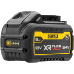 Dewalt Aku DCB547G-XJ 54V 9Ah, 54V/18V, 6X t&ouml;&ouml;aeg, &uuml;lekuumenemise kaitse, 3-LED laadimisindikaator