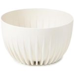 Lamela Lillepott Mira 9749096, 3.6L, 24x14cm, valge, plastmass, siset&uuml;kiga, k&uuml;lmakindel
