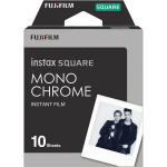 Fujifilm | Instax Square Monochrome (10pl) Instant Film | 86 x 72 mm | Image area: 62 &times; 62 mm | Quantity 10