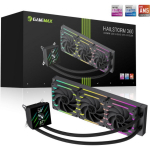 Gamemax protsessori vedelikjahutus HAILSTORM 360 LCD BK, 66.89 cfm, TDP kuni 330W, ARGB ventilaator, 800-2000 rpm