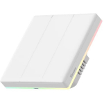 Sonoff nutikas WiFi puutetundlik seinaklapp T5-3C-86, 1200W max, 3 kanalit, Wi-Fi 2.4GHz, eWeLink, valge, Bluetooth 4.2