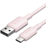 Vention USB 2.0 A kuni USB-C 3A kaabel CTQPH, 2m, 3A, 480 Mbps, tina kaetud vask, PVC kate