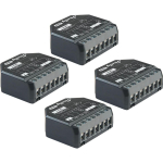 Shelly 2PM Gen4 Zigbee/Matter kontrollerid 2PMGen4-4pack, 110-240 V~, 24 VDC &plusmn;10%, 8 MB, 10 A kanalile, 240 V~, < 1.4 W