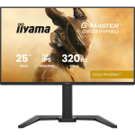 Iiyama G-MASTER GB2591HSU-B1 LCD monitor, 62.2 cm, 1920 x 1080 px, 320 Hz, 0.4 ms, 2xHDMI, 1xDP, 4xUSB, reguleeritav alus