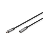 Digitus pikenduskaabel DB-300230-010-S, 1m, 5Gbit/s, 60W, USB Type C M, USB Type C F, CU, 4K@60Hz