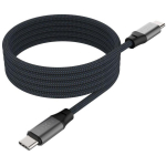 Fixed Magnetiline Kootud Kaabel USB-C/USB-C, FIXDBM-CC2-GR, 2m, 240W, 480 Mbps, paindlik, takerdumatu, alumiiniumist pistik