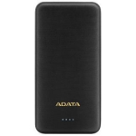 Adata Power Bank AT10000-USBA-CBK, 10000 mAh, 2xUSB, must v&auml;rv, kiire laadimine