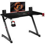 Huzaro Hero 2.5 HZ-Hero 2.5 arvutilaud, 1200x600mm, 2.5cm, must, s&uuml;sinikkiud, alumiiniumraam, kaablisisendid, k&otilde;rvaklappide konks
