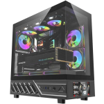 DarkFlash DS950V arvutikorpus, DS950 SCRN BLK +6F, 450x222x465mm, 6x120mm ventilaatorid, IPS-ekraan 480x960, ATX/M-ATX/ITX