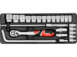 T&ouml;&ouml;riistakomplekt, 1/2" (25tk) YT-12671 YATO
