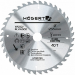 Saeketas TCT 255mm, 40T, 30mm; HT6D789 HOGERT