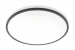 LED-laevalgusti TULA, &Oslash;350mm, 4000K, 24W, 1680lm, AC180-250V, PF>0.5, IP44, must, LD-TUL24W-NW-00 GTV