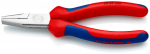 Plakanās knaibles, KNIPEX, 20 05 160, 160 mm, hromētas, ar daudzkomponentu rokturiem