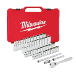 UZGRIEŽŅU ATSLĒGAS AR SPRŪDRATU UN UZGAĻU KOMPLEKTI, 1/4 50 PC DRIVE RATCHET.+ SOCKET SET SAE + METRIC, 4932464944 MILWAUKEE