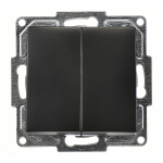 Visage slēdzis, 2 tausti&scaron;ņi z/a BR, Metāliski melns, 01283400-150103, G&Uuml;NSAN