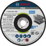 Slīpē&scaron;anas disks 76 x 4 x 10 mm, 2 gab, Mazām leņķa slīpma&scaron;īnām PRO STAINLESS STEEL AND METAL SLĪPRIPA, 2608601705, BOSCH