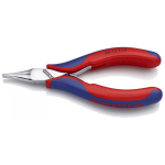 Elektronikas knaibles, Knipex, 35 12 115 SB, spoguļpulēta galva, 115 mm, plakanas žokļa virsmas, ergonomiskas rokturi.
