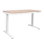 Rakstāmgalds ERGO ar 1 motoru 120x60xH72-121cm, balts/ozols 18705