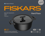 Fiskars Hard face 1075527 pott, 26 cm, 5 l, alumiinium, keraamiline mittenakkuv kate, kaanega, k&otilde;ikidele pliitidele
