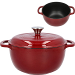 Emailitud malmpott BROWIN 330542 4 L, burgundia