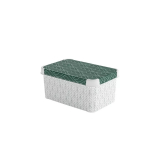 Karp kaanega Deco Stockholm S Curver 0804710Y89 29.5x19.5x13.5cm Rohelised Lehed