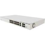 Mikrotik CRS320-8P-8B-4S+RM l&uuml;liti, 17 Gigabit Ethernet porti, 4 SFP+ mooduli pesa, 600 W maksimaalne v&otilde;imsus, 36 W t&uuml;&uuml;piline v&otilde;imsus, 100 - 240 V AC sisendpinget, 50/60 Hz AC sisend sagedus, 800 MHz protsessori sagedus, 256 MB sisemine m&auml;lu, 32 MB f ...