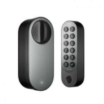 Aqara nutikas lukk U200/EL-D02D-B, must, Bluetooth 5.0, NFC, s&otilde;rmej&auml;ljelugeja, AA patareiadapter