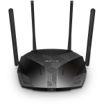 Mercusys ruuter MR70X 1800 Mbit/s, 1000 Mbit/s, 4 porti, Dual-band, Wi-Fi 6, 5 dBi