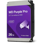Western Digital HDD WD260PURP 26TB 7200RPM 512MB, SATA III, 550TB/aasta, 64 kaamerat, 5 aastat garantiid