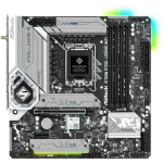 Asrock B760MSTEELLEGENDWIFI, 12+1+1 toitefaasi, DDR5 7200MHz, 1 PCIe 5.0 x16, 1 HDMI, 1 DisplayPort, 2.5G LAN, Wi-Fi 6E, 4 SATA3