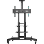 Onkron TV alus TS1552-B, 40-70 tolli, maksimaalne koormus 60.5 kg, k&otilde;rguse reguleerimine 1200-1500 mm, 2 AV riiulit