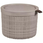 Curver Ladustamiskorv Kaane 0801903382 &Oslash;17 x 13cm, 2L, plastmass, beež