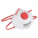 Tolmuvastane respiraator FFP1 koos ventiiliga (2 tk.) KRTS1001V KREATOR