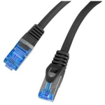 Lanberg patch kaabel cat. 6 FTP PCF6A-10CC-0025-BK, 25cm, S/FTP, CCA, kuni 10 Gbps, halogeenivaba, must