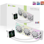 Gamemax protsessori vedelikjahutus HAILSTORM 360 LCD WH, 66.89 cfm, TDP kuni 330W, ARGB ventilaator, 800-2000 rpm