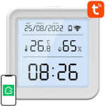 Gosund niiskuse ja temperatuuri andur S6, 0-99% RH, -9.9 kuni 60&deg;C, t&auml;psus &plusmn;1&deg;C, 2.4 GHz Wi-Fi, 3x AAA patareid