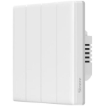 Sonoff nutikas WiFi puutetundlik seinaklapp T5-4C-86, 960 W max, 4 kanalit, eWeLink, 181 g, 4.2 Bluetooth, 8 v&auml;rvi valgustus