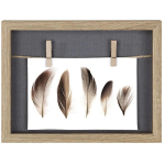 Hama Fotoraam 00175336, 16,5 x 21,5 cm, MDF, tamme toon, sobib fotodele, lihtne vahetada