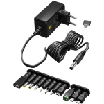 Goobay Universaalne toiteadapter 65592, 3-12 V, Max. 3.6 W, 1 x DC 5.5 mm, 0.3 A, AC 100-240 V, must
